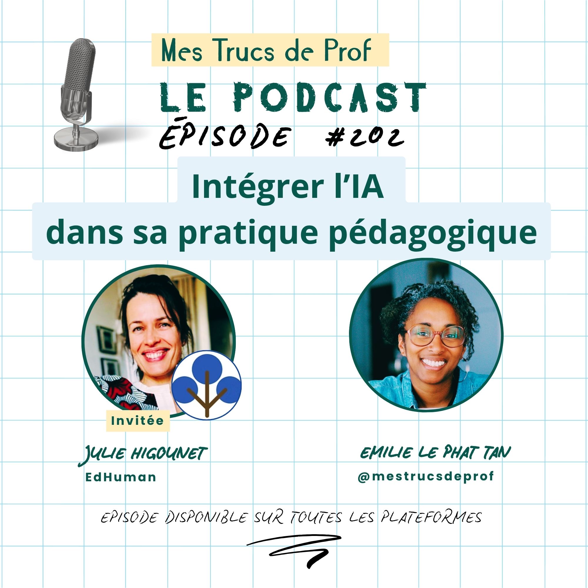 202 – Intégrer l’IA dans les pratiques enseignantes (avec Julie Higounet) episode artwork
